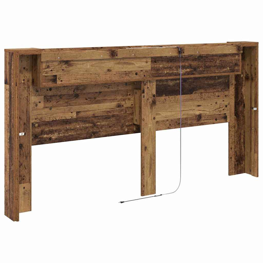 Hoofdeinde kas Oud Hout 120 x 15 x 103.5 cm Bewerkt hout