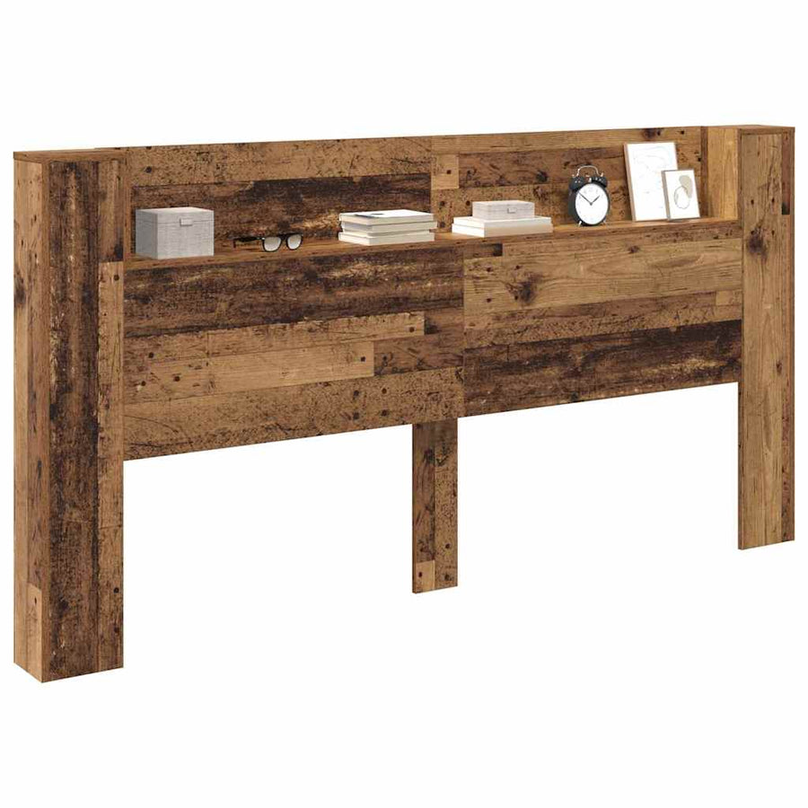 Hoofdeinde kas Oud Hout 120 x 15 x 103.5 cm Bewerkt hout