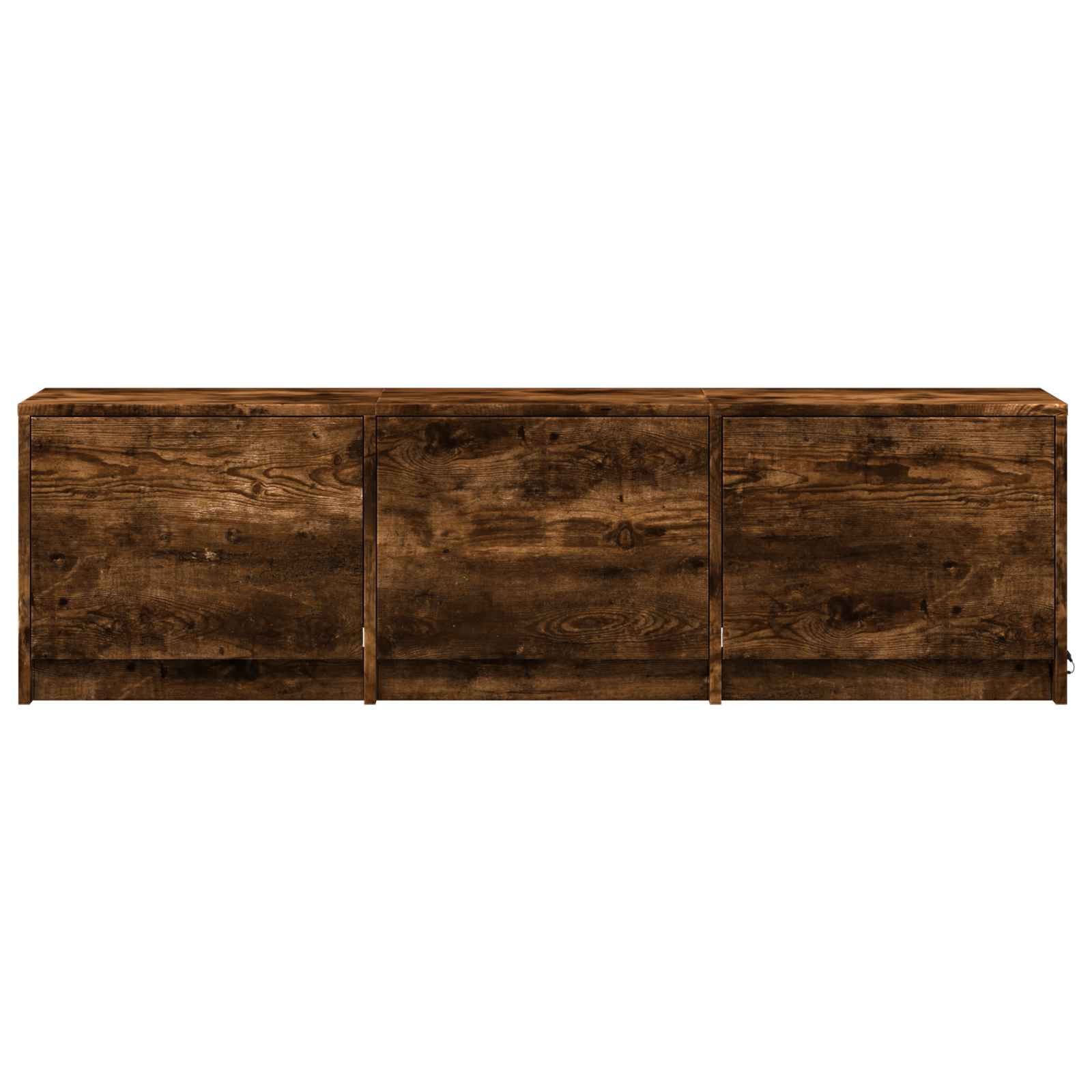 TV-kast met LED met LED met lade Gerookte Eik 140 x 34 x 40 cm