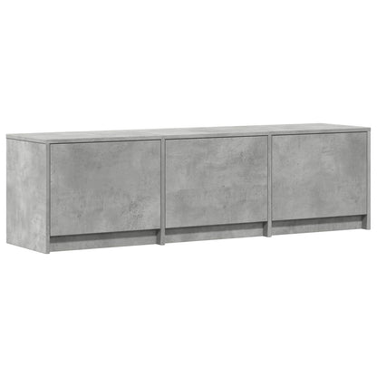 TV-kast met LED Beton Grijs 140 x 34 x 40 cm Geconstrueerd hout