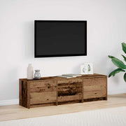 Tv-kast 140x34x40 cm oud hout bewerkt hout