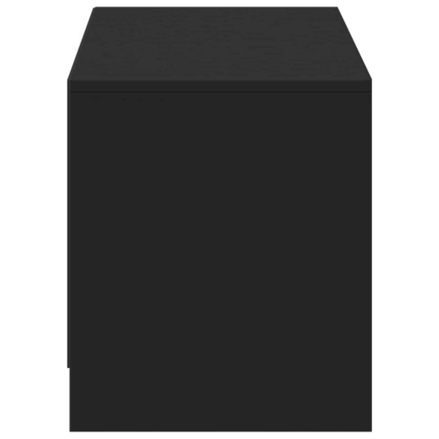 TV-kast met LED Zwart 140 x 34 x 40 cm Geconstrueerd hout