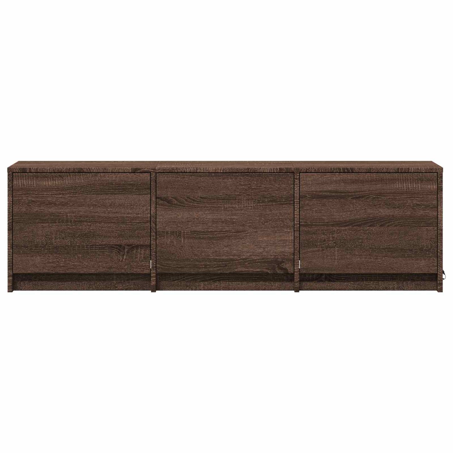 TV-kast met LED Bruine eik 140 x 34 x 40 cm Geconstrueerd hout