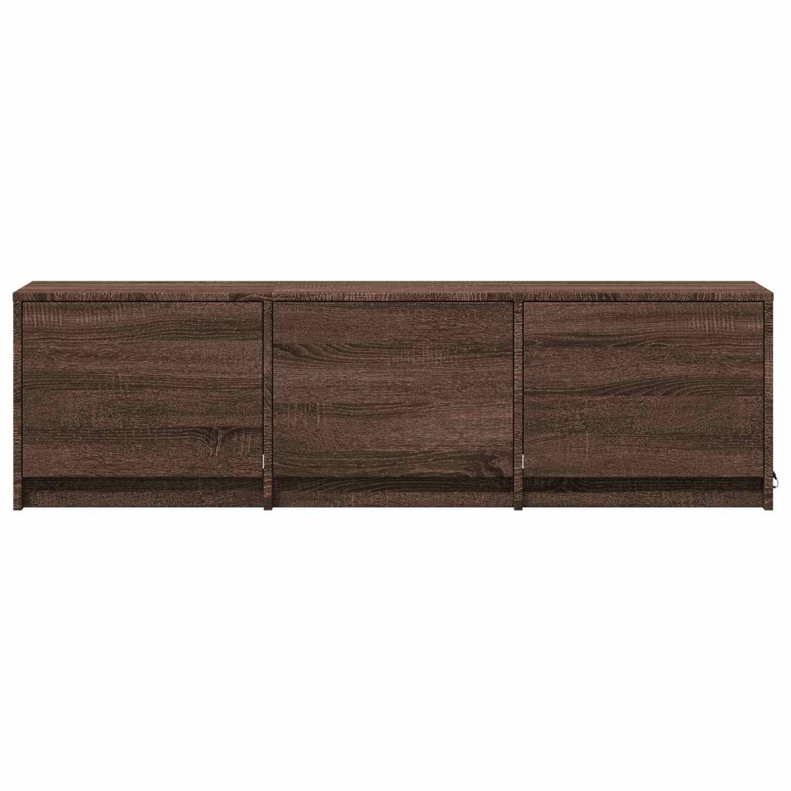 TV-kast met LED Bruine eik 140 x 34 x 40 cm Geconstrueerd hout