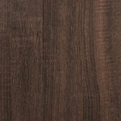 TV-kast met LED Bruine eik 140 x 34 x 40 cm Geconstrueerd hout