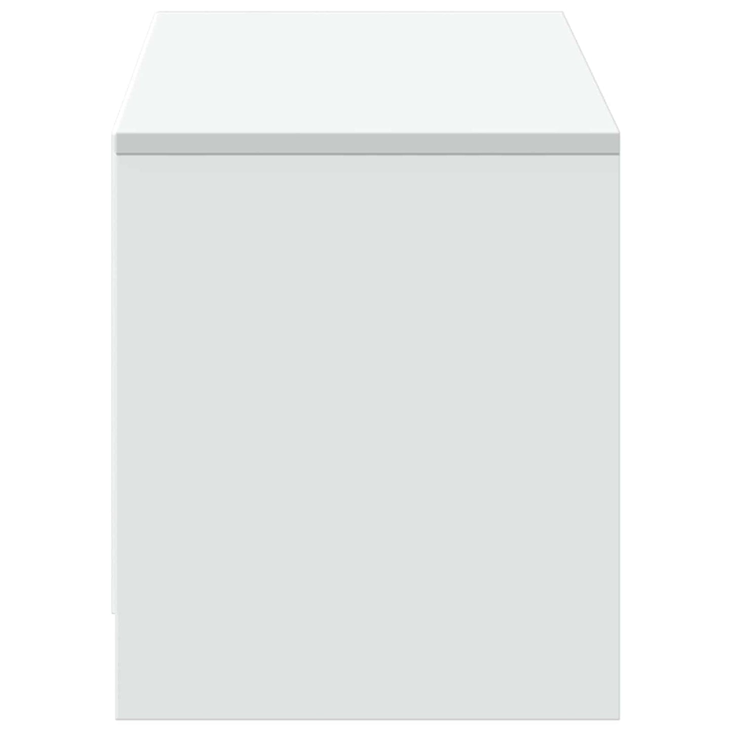 TV-kast met LED Wit 140 x 34 x 40 cm Bewerkt hout