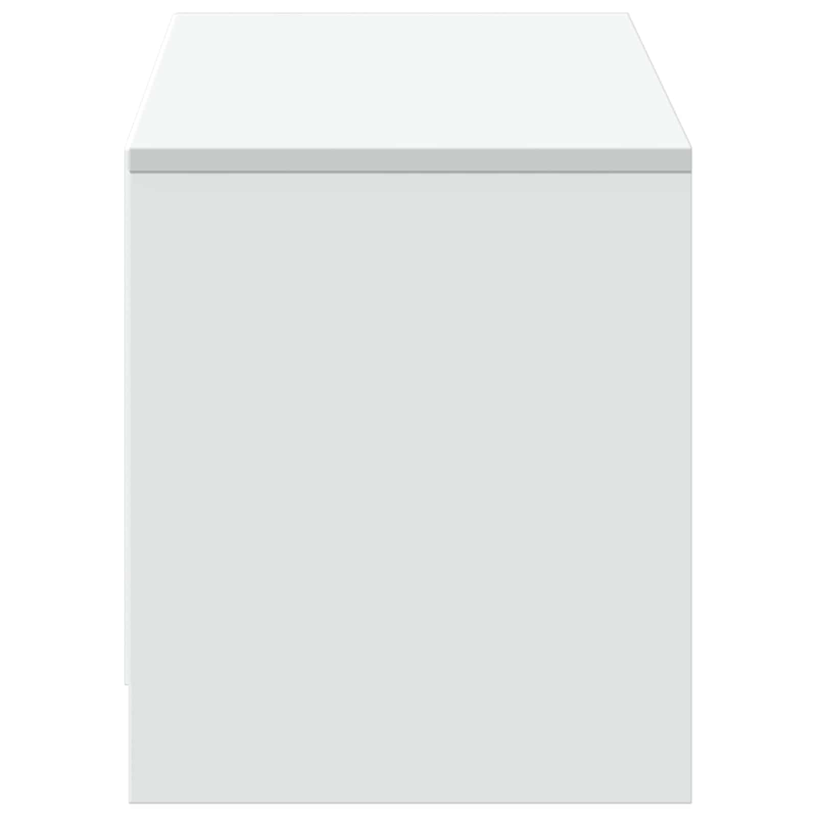 TV-kast met LED Wit 140 x 34 x 40 cm Bewerkt hout