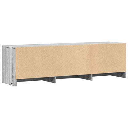 TV-kast met LED met LED met lade Grijze Sonoma 140 x 34 x 40 cm