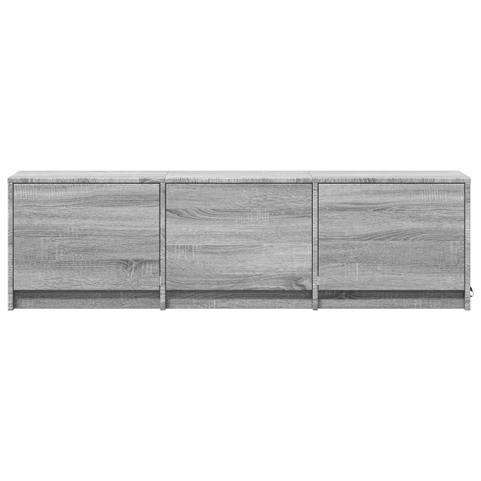 TV-kast met LED met LED met lade Grijze Sonoma 140 x 34 x 40 cm