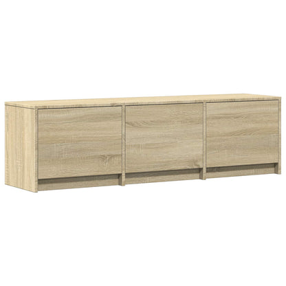 TV-kast met LED met LED met lade Sonoma Eiken 140 x 34 x 40 cm