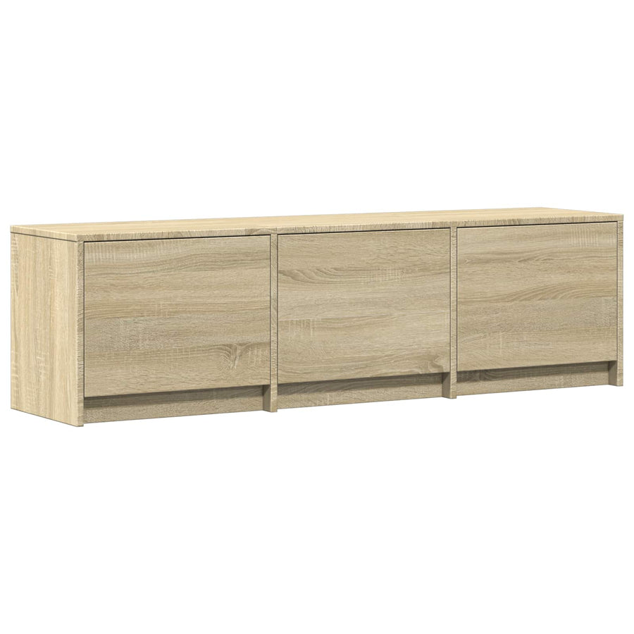 TV-kast met LED met LED met lade Sonoma Eiken 140 x 34 x 40 cm
