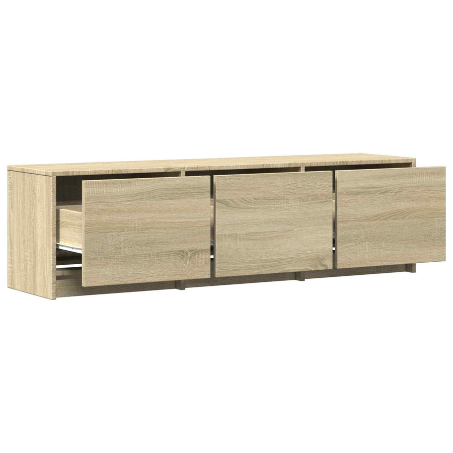 TV-kast met LED met LED met lade Sonoma Eiken 140 x 34 x 40 cm