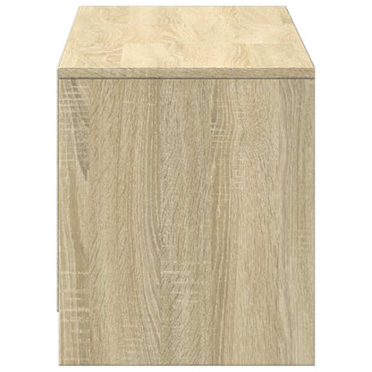 TV-kast met LED met LED met lade Sonoma Eiken 140 x 34 x 40 cm