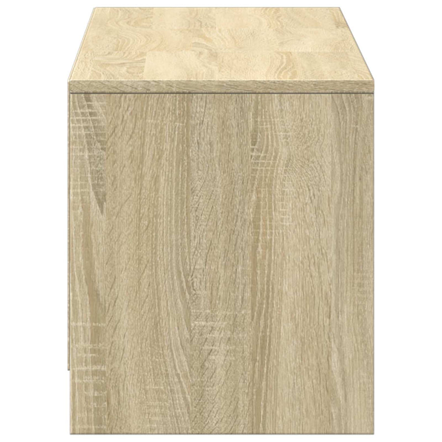 TV-kast met LED met LED met lade Sonoma Eiken 140 x 34 x 40 cm