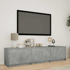 Tv-kast 165x34x40 cm beton grijs met LED