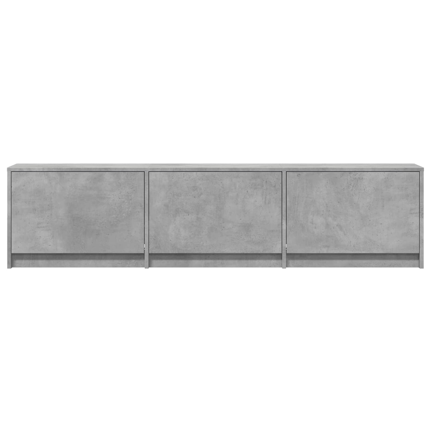TV-kast met LED Beton Grijs 165 x 34 x 40 cm Geconstrueerd hout