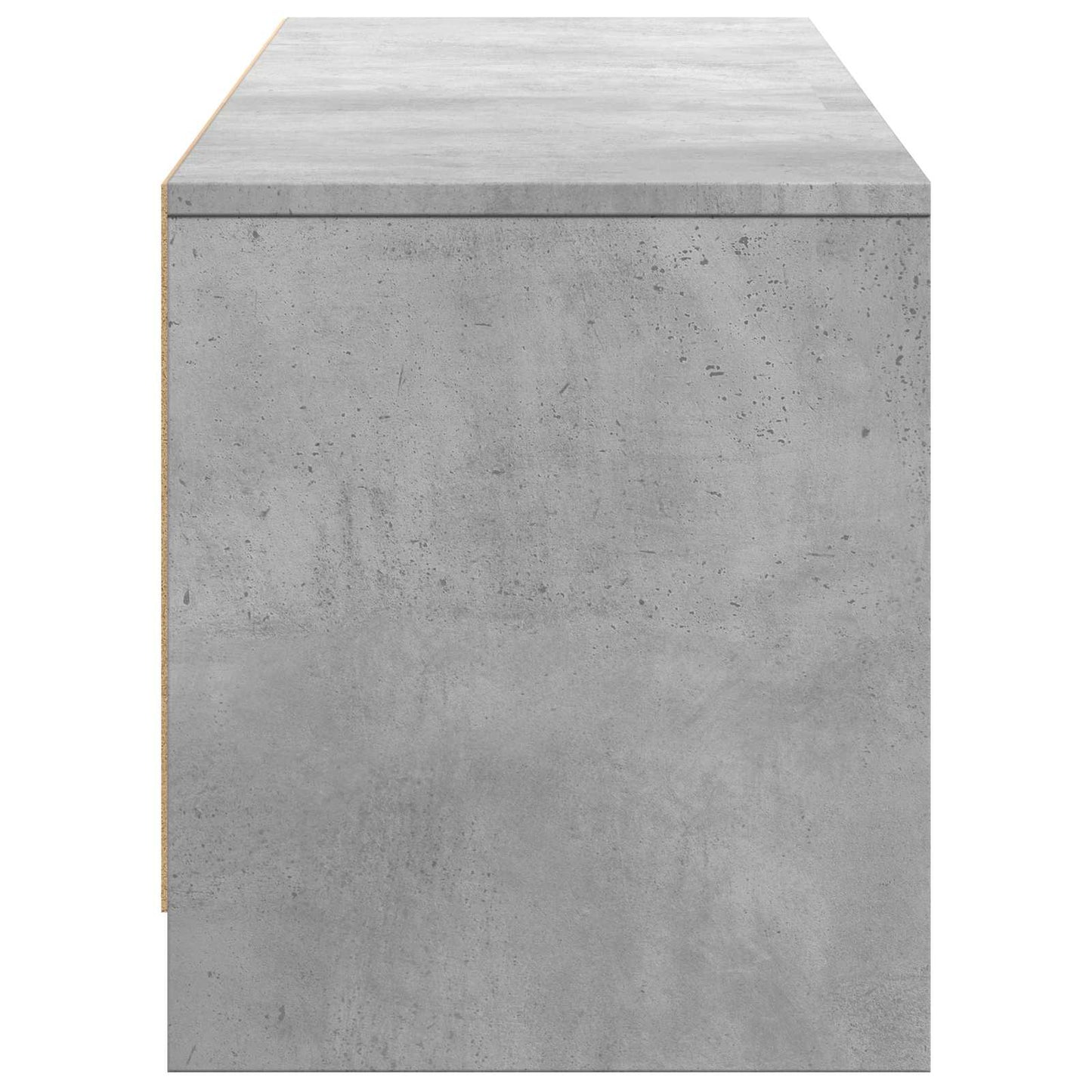 TV-kast met LED Beton Grijs 165 x 34 x 40 cm Geconstrueerd hout