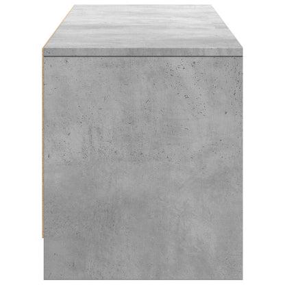 TV-kast met LED Beton Grijs 165 x 34 x 40 cm Geconstrueerd hout