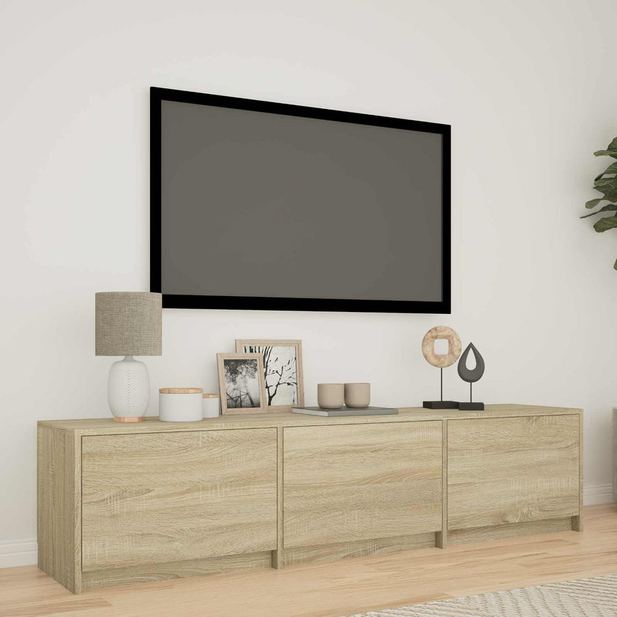 TV-kast met LED met LED met lade Sonoma Eiken 165 x 34 x 40 cm