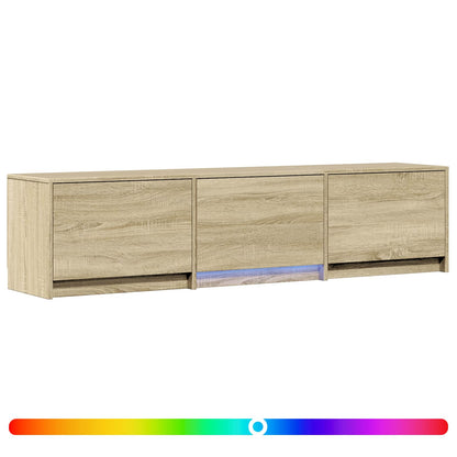 TV-kast met LED met LED met lade Sonoma Eiken 165 x 34 x 40 cm