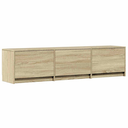TV-kast met LED met LED met lade Sonoma Eiken 165 x 34 x 40 cm