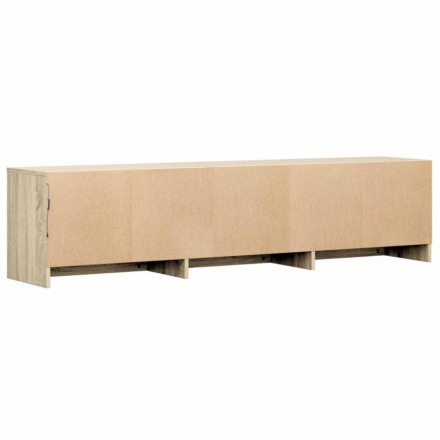 TV-kast met LED met LED met lade Sonoma Eiken 165 x 34 x 40 cm