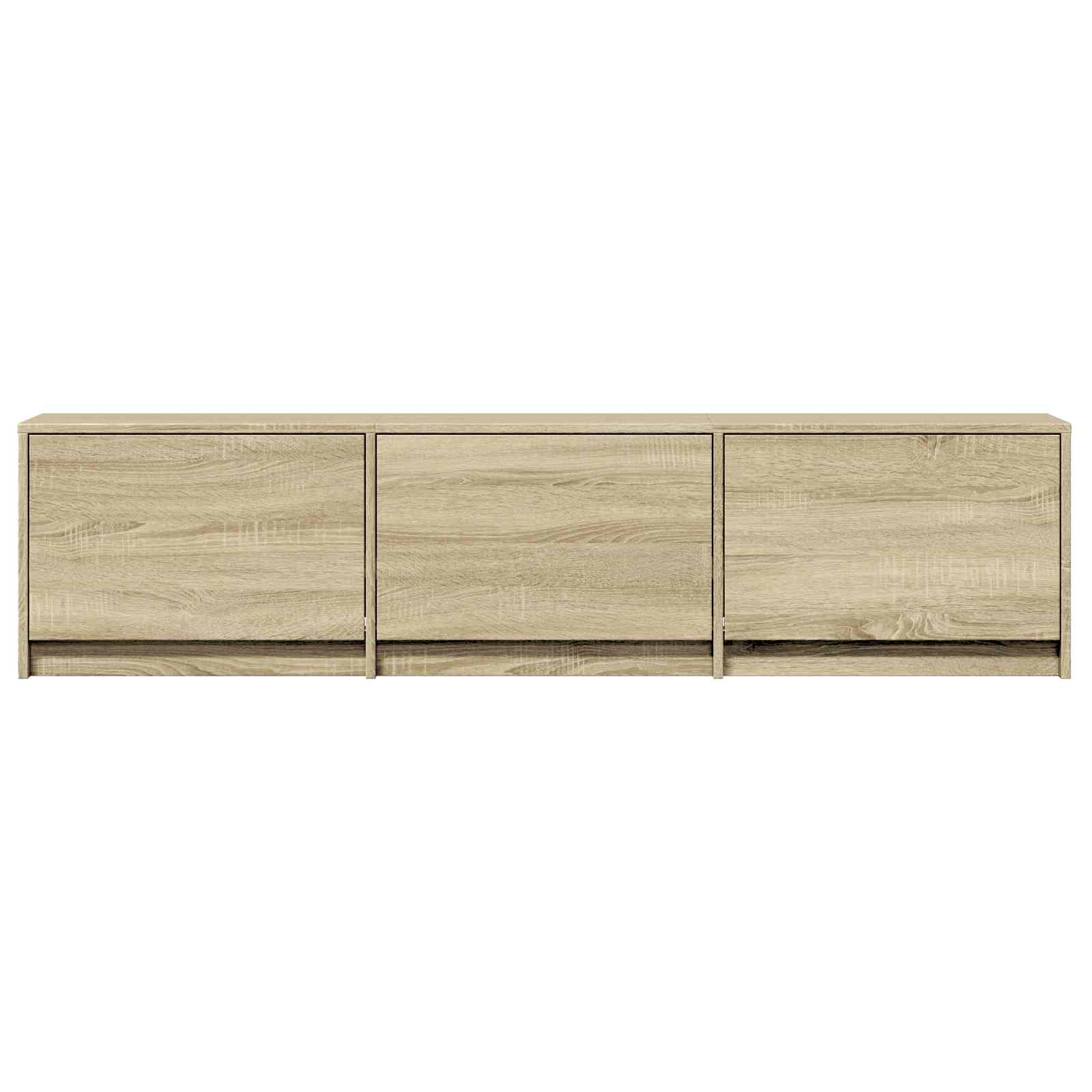 TV-kast met LED met LED met lade Sonoma Eiken 165 x 34 x 40 cm