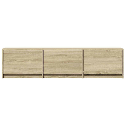 TV-kast met LED met LED met lade Sonoma Eiken 165 x 34 x 40 cm