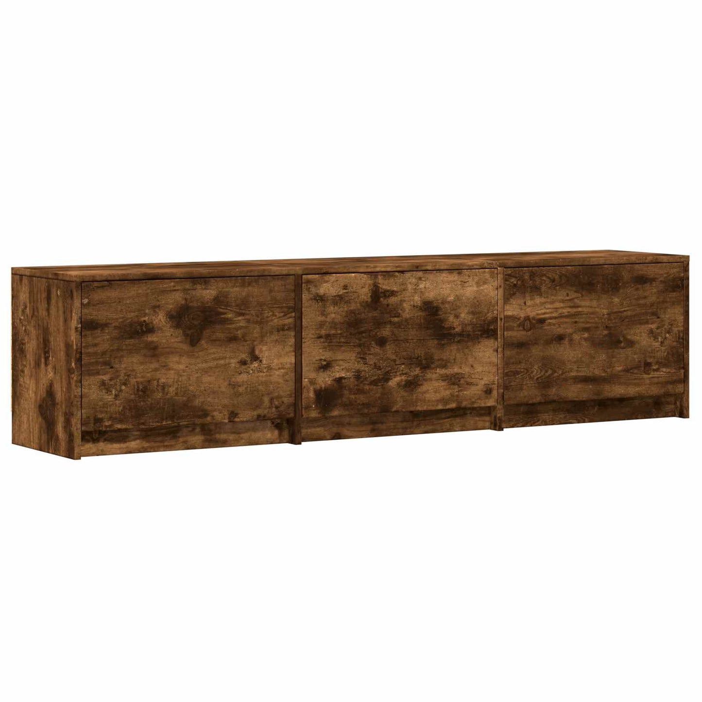 TV-kast met LED met LED met lade Gerookte Eik 165 x 34 x 40 cm