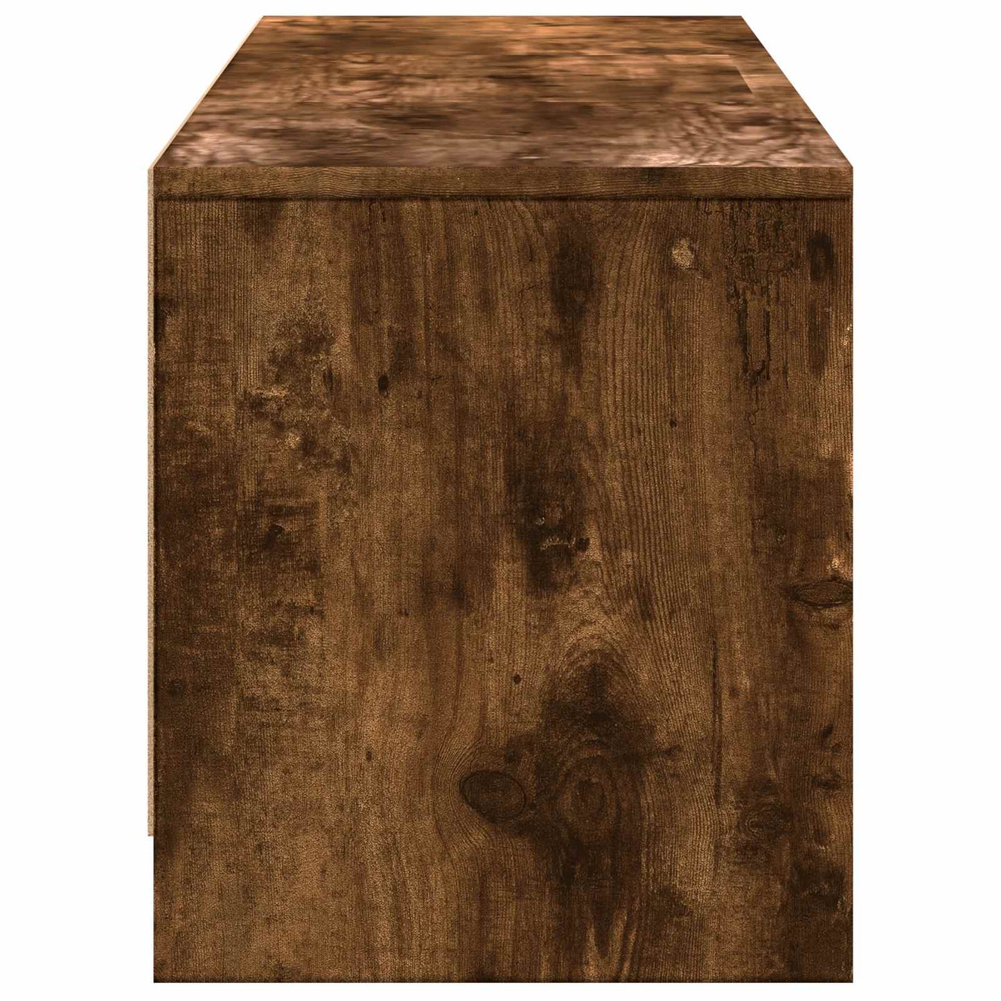 TV-kast met LED met LED met lade Gerookte Eik 165 x 34 x 40 cm