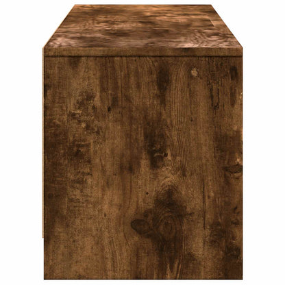 TV-kast met LED met LED met lade Gerookte Eik 165 x 34 x 40 cm