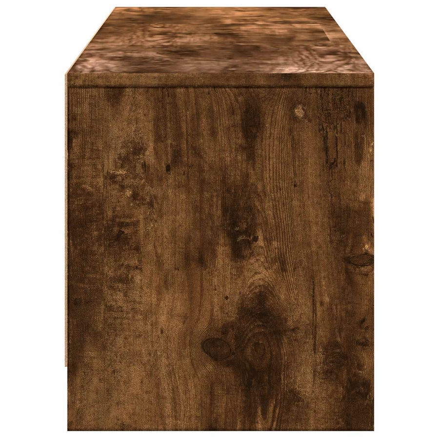 TV-kast met LED met LED met lade Gerookte Eik 165 x 34 x 40 cm