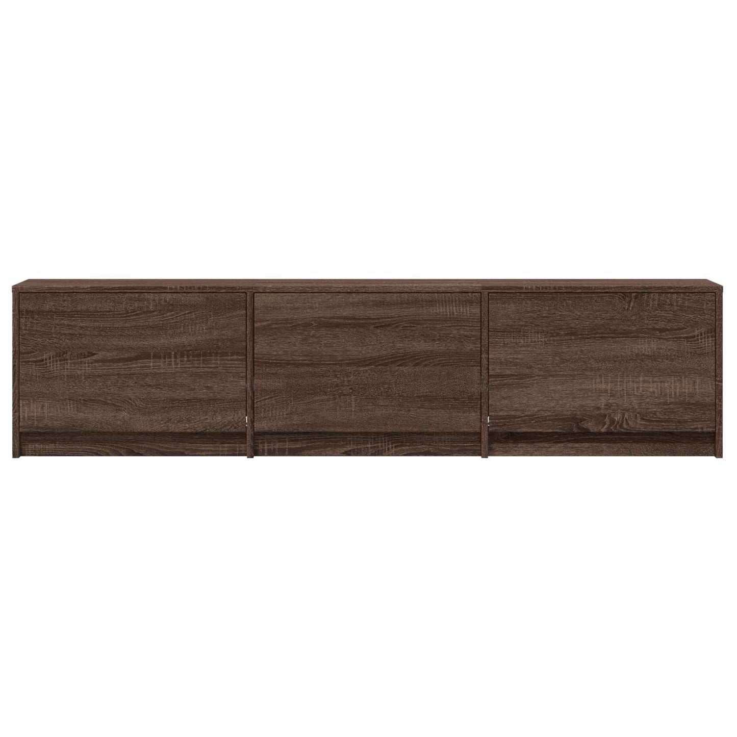 TV-kast met LED Bruine eik 165 x 34 x 40 cm Geconstrueerd hout