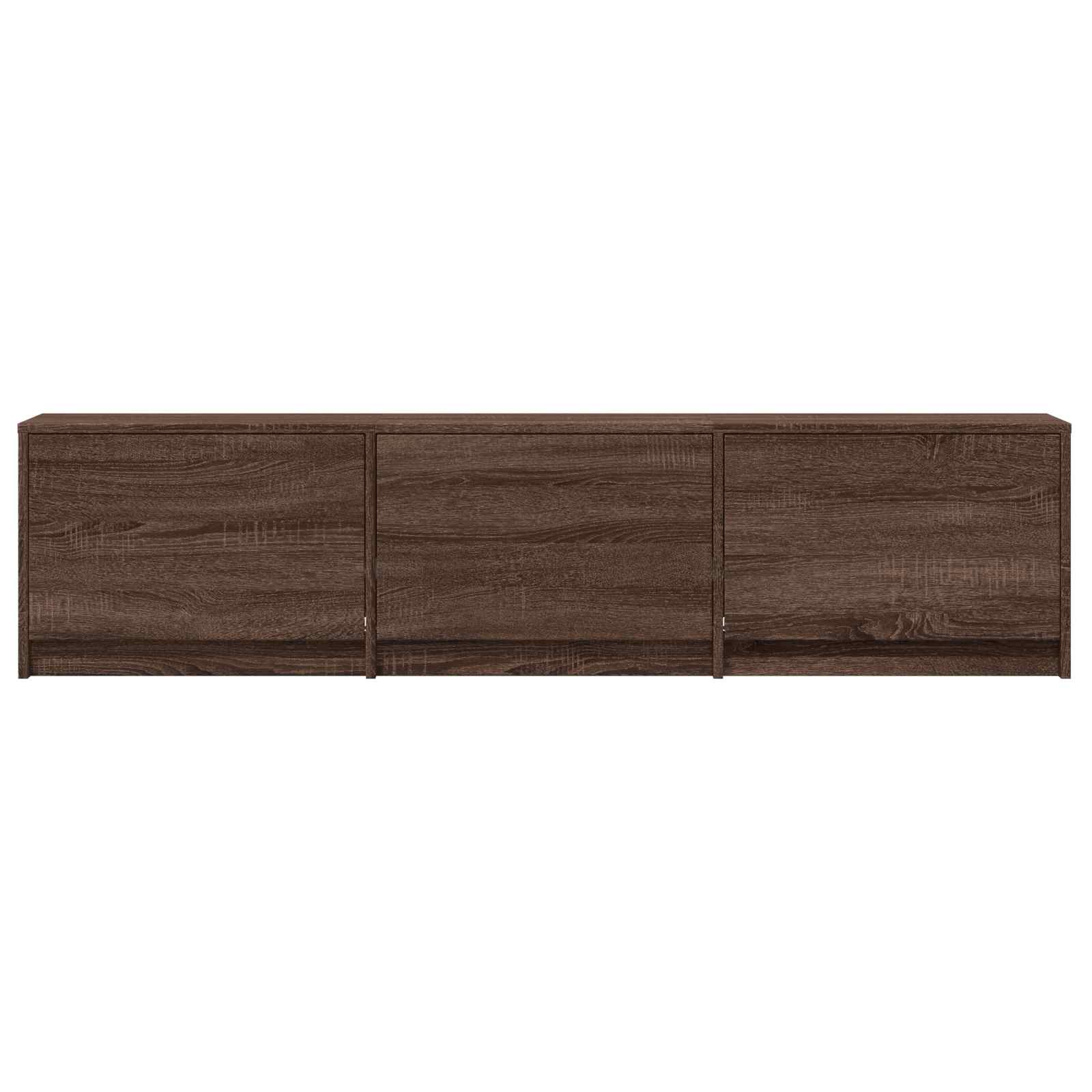 TV-kast met LED Bruine eik 165 x 34 x 40 cm Geconstrueerd hout