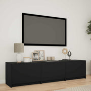 Tv-kast 165x34x40 cm zwart met LED