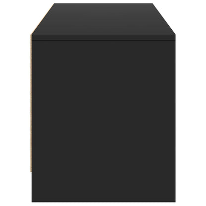 TV-kast met LED Zwart 165 x 34 x 40 cm Geconstrueerd hout