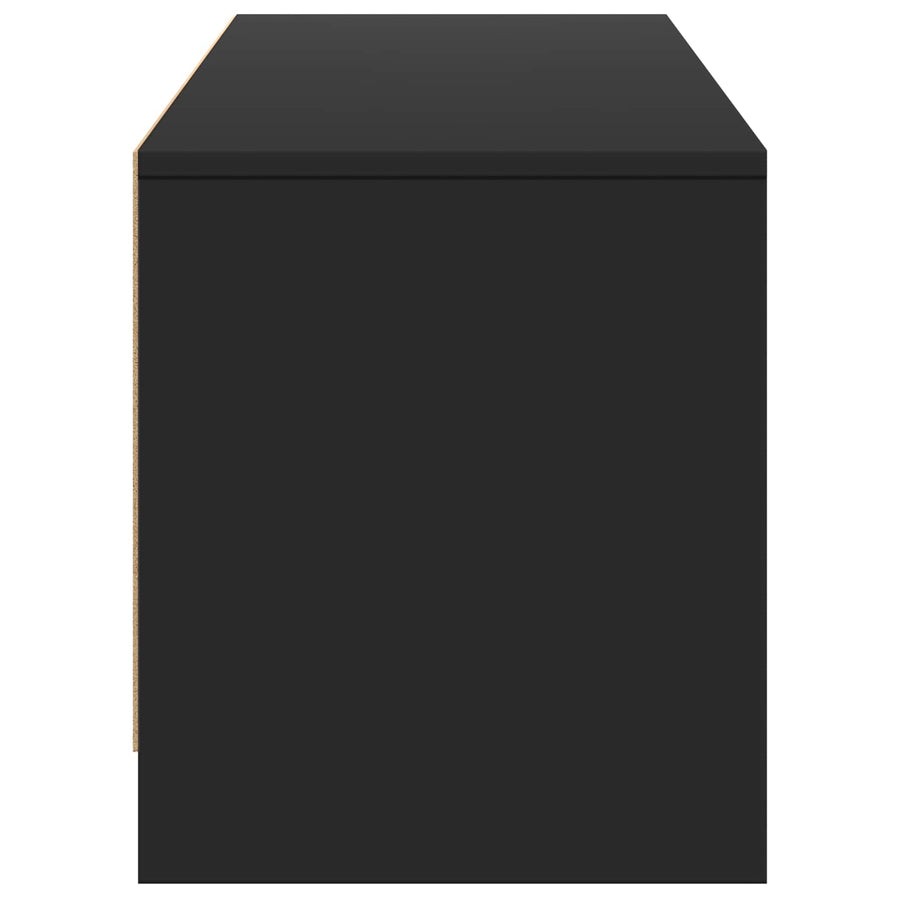 TV-kast met LED Zwart 165 x 34 x 40 cm Geconstrueerd hout