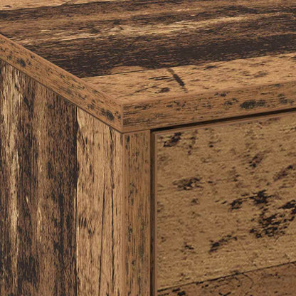 TV kast met LED's Oud Hout 162 x 34 x 40 cm Bewerkt hout