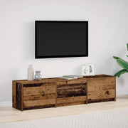 Tv-kast 165x34x40 cm bewerkt hout oud hout
