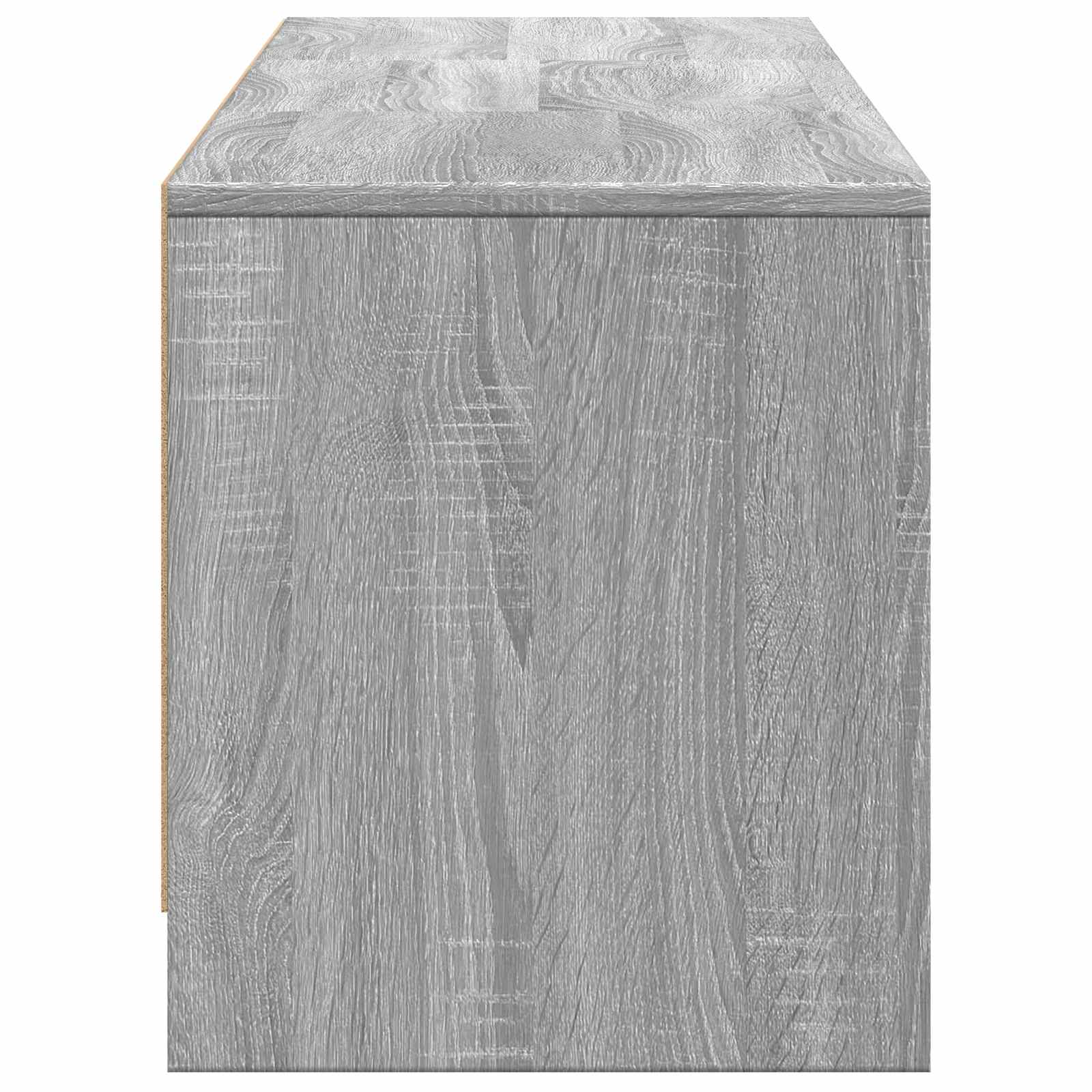 TV-kast met LED met LED met lade Grijze Sonoma 165 x 34 x 40 cm