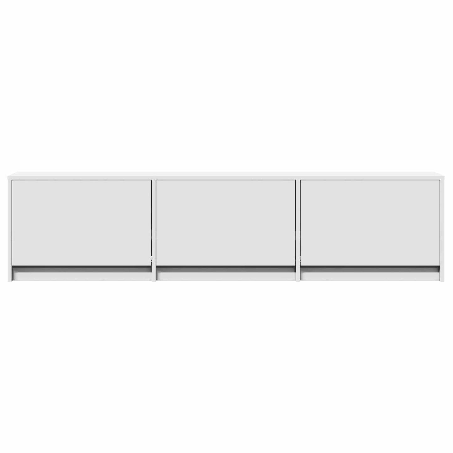 TV-kast met LED met LED Wit 165 x 34 x 40 cm Geconstrueerd hout