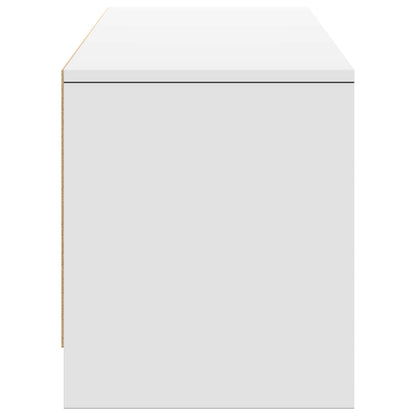 TV-kast met LED met LED Wit 165 x 34 x 40 cm Geconstrueerd hout