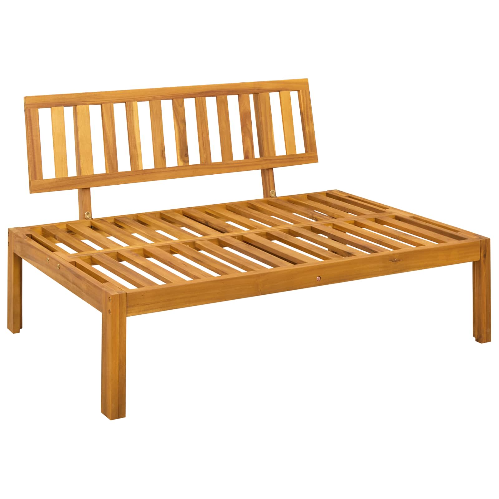 4 Stuk Garden Pallet Sofa Units Massief Acaciahout Naturel