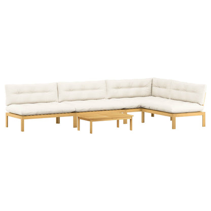 5 Stuk Garden Pallet Sofa Units Massief Acaciahout Licht Bruin