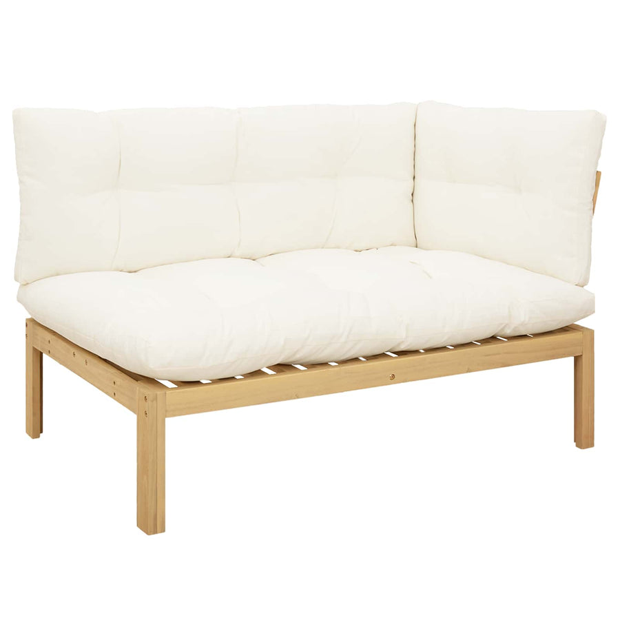 Garden Pallet Sofa Units 2 Stuk Lichtbruin en Crème Wit