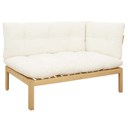 4 Stuk Garden Pallet Sofa Units Massief Acaciahout Licht Bruin