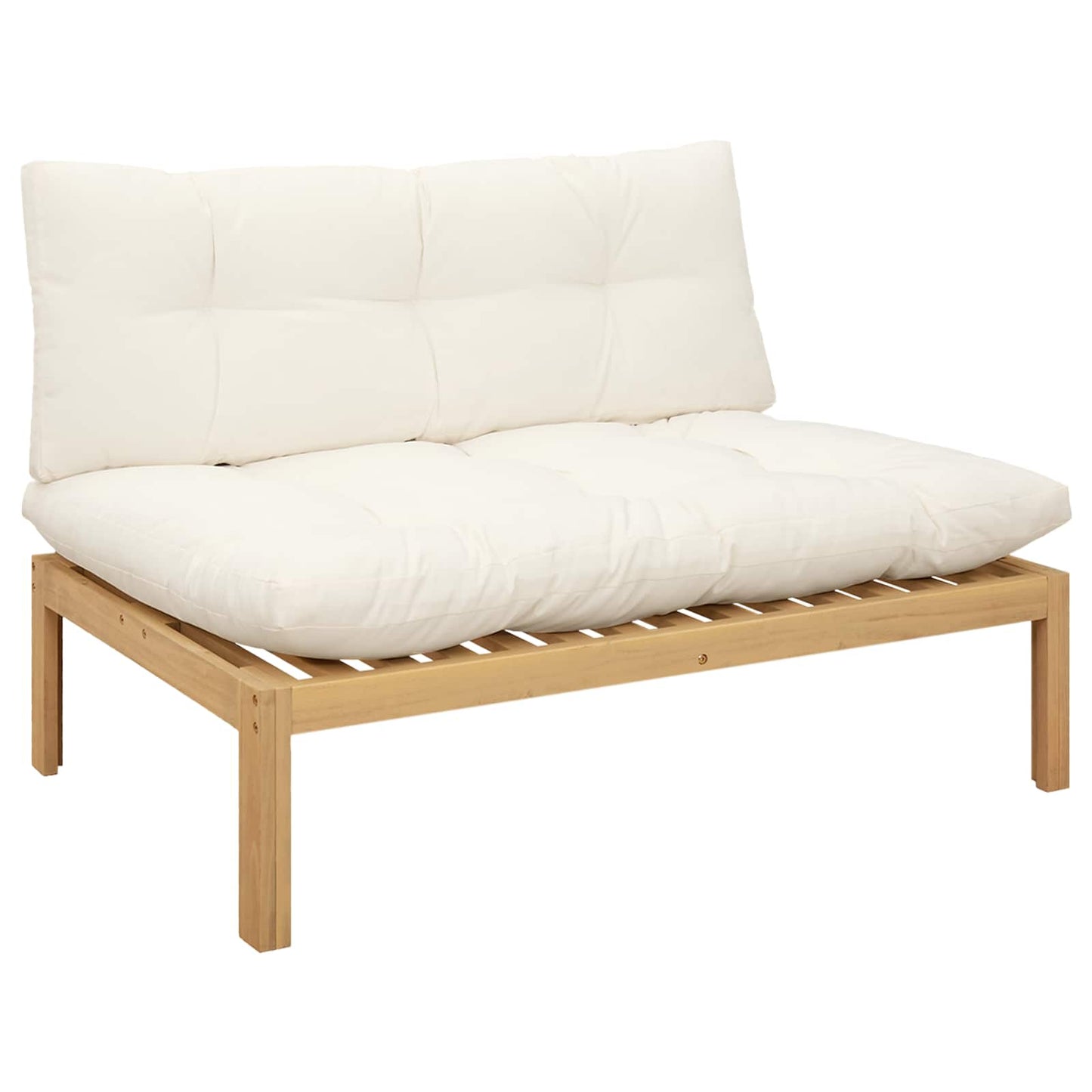 4 Stuk Garden Pallet Sofa Units Massief Acaciahout Licht Bruin