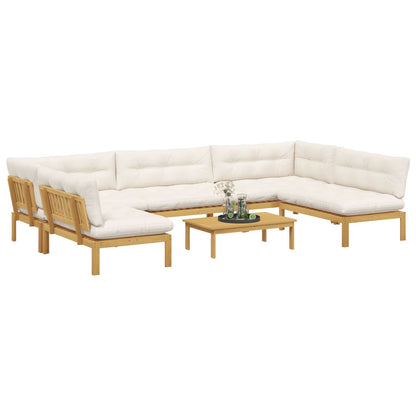 6 Stuk Garden Pallet Sofa Units Massief Acaciahout Licht Bruin