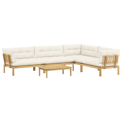 5 Stuk Garden Pallet Sofa Units Massief Acaciahout Licht Bruin