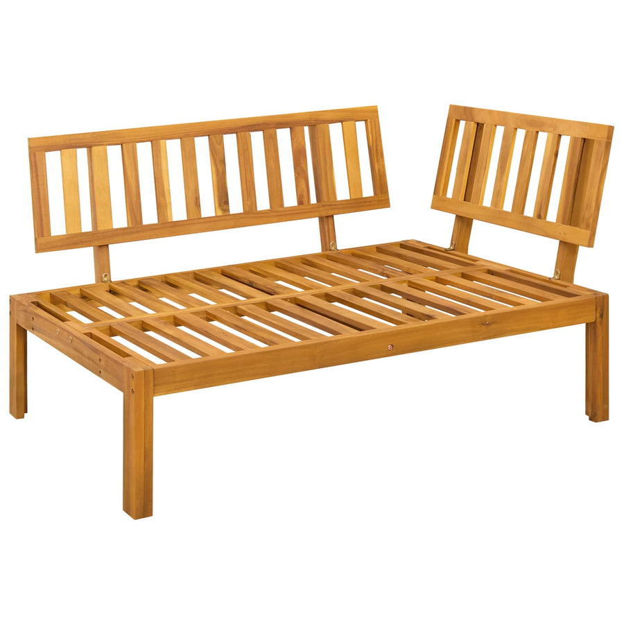 Garden Pallet Sofa Units 2 Stuk Natuurlijk en Donkergrijs